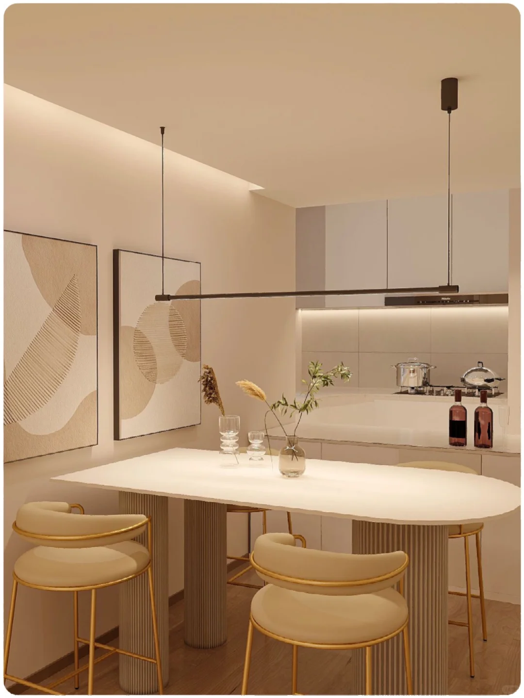 45㎡奶油Loft｜以后买房，就这么装吧