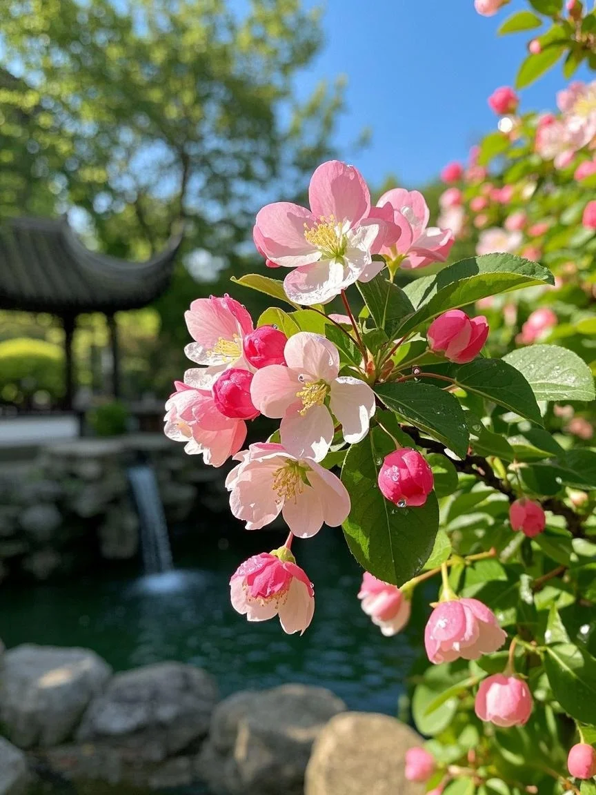 误入江南庭院，邂逅春日海棠盛宴