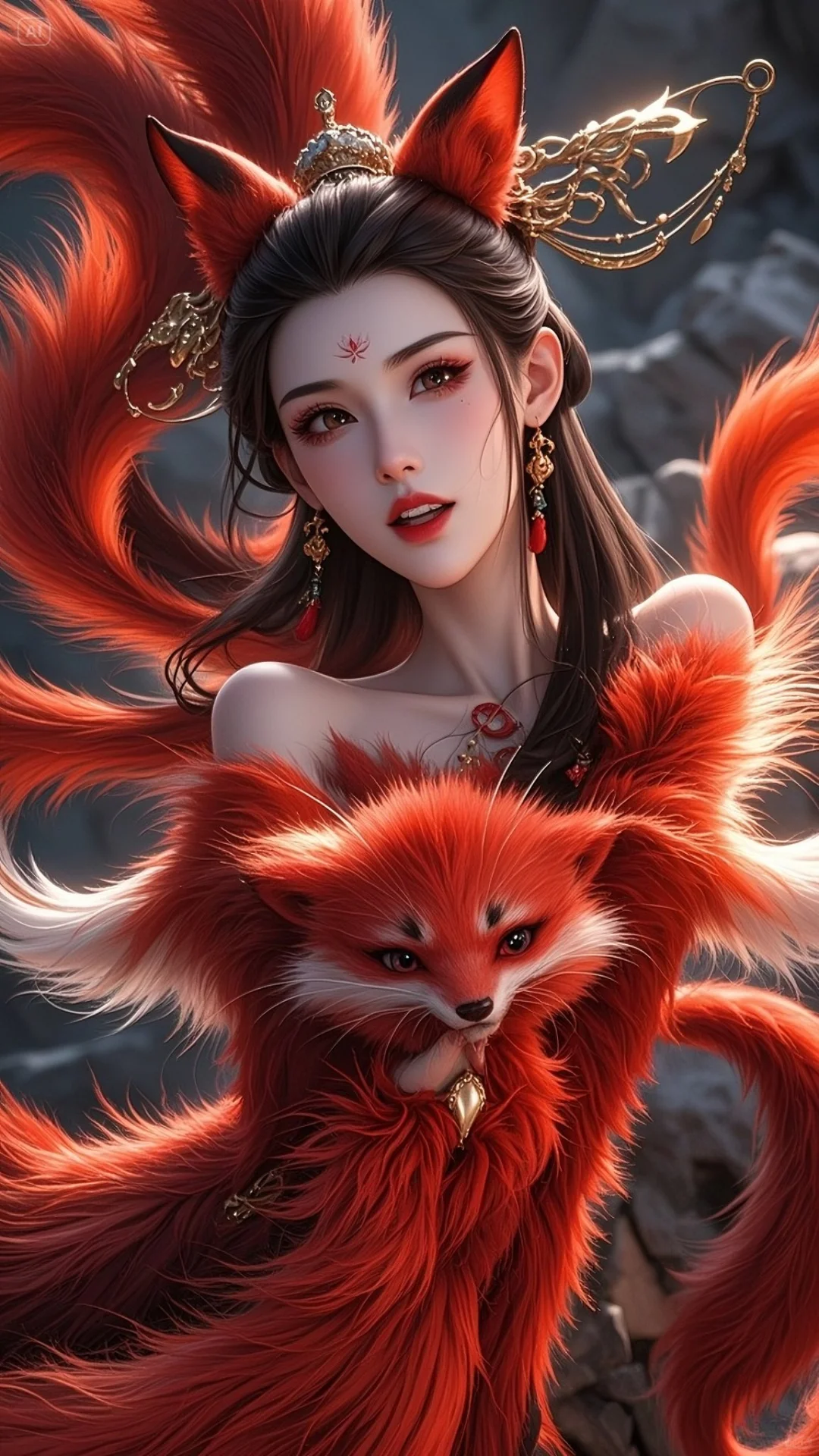 AI口令 召唤狐仙第二弹 独属于东方的美
