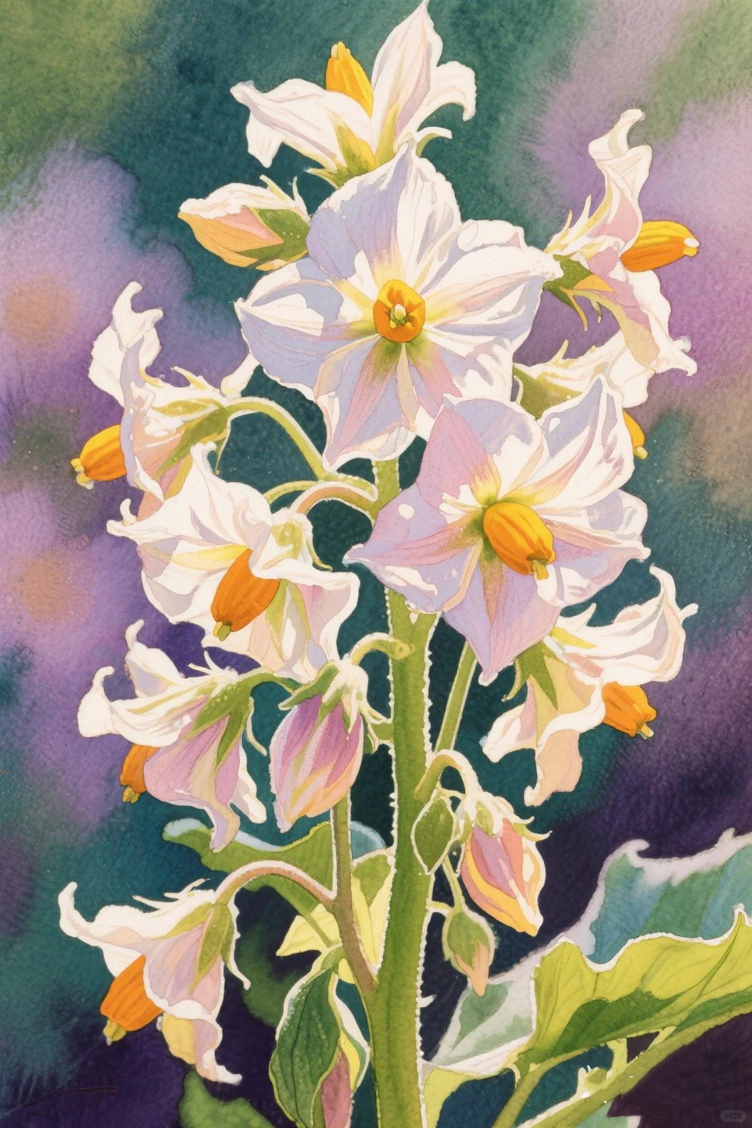 57.洋芋花：简洁大方