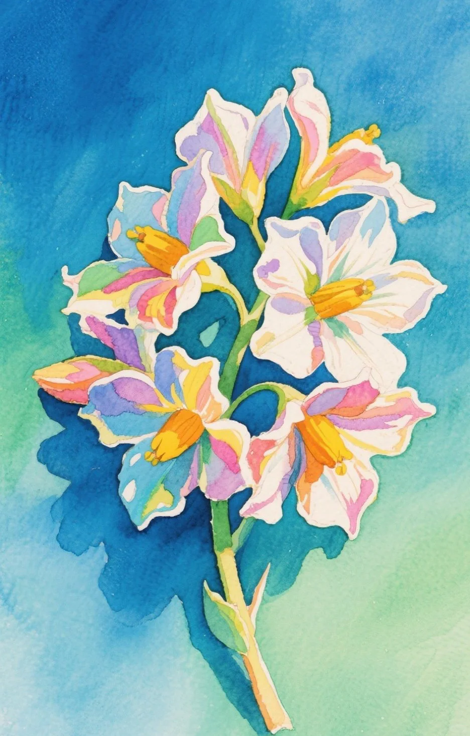 57.洋芋花：简洁大方