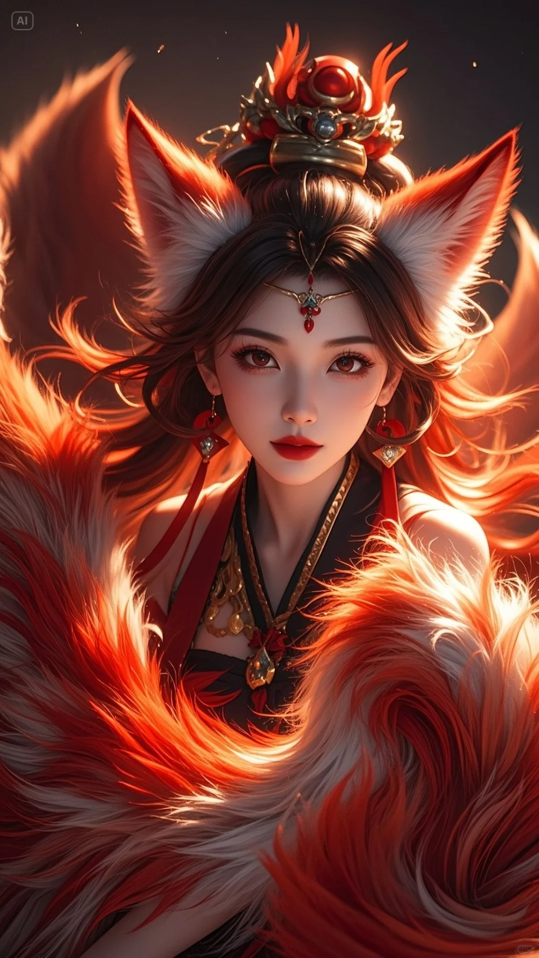 AI口令 召唤狐仙第二弹 独属于东方的美