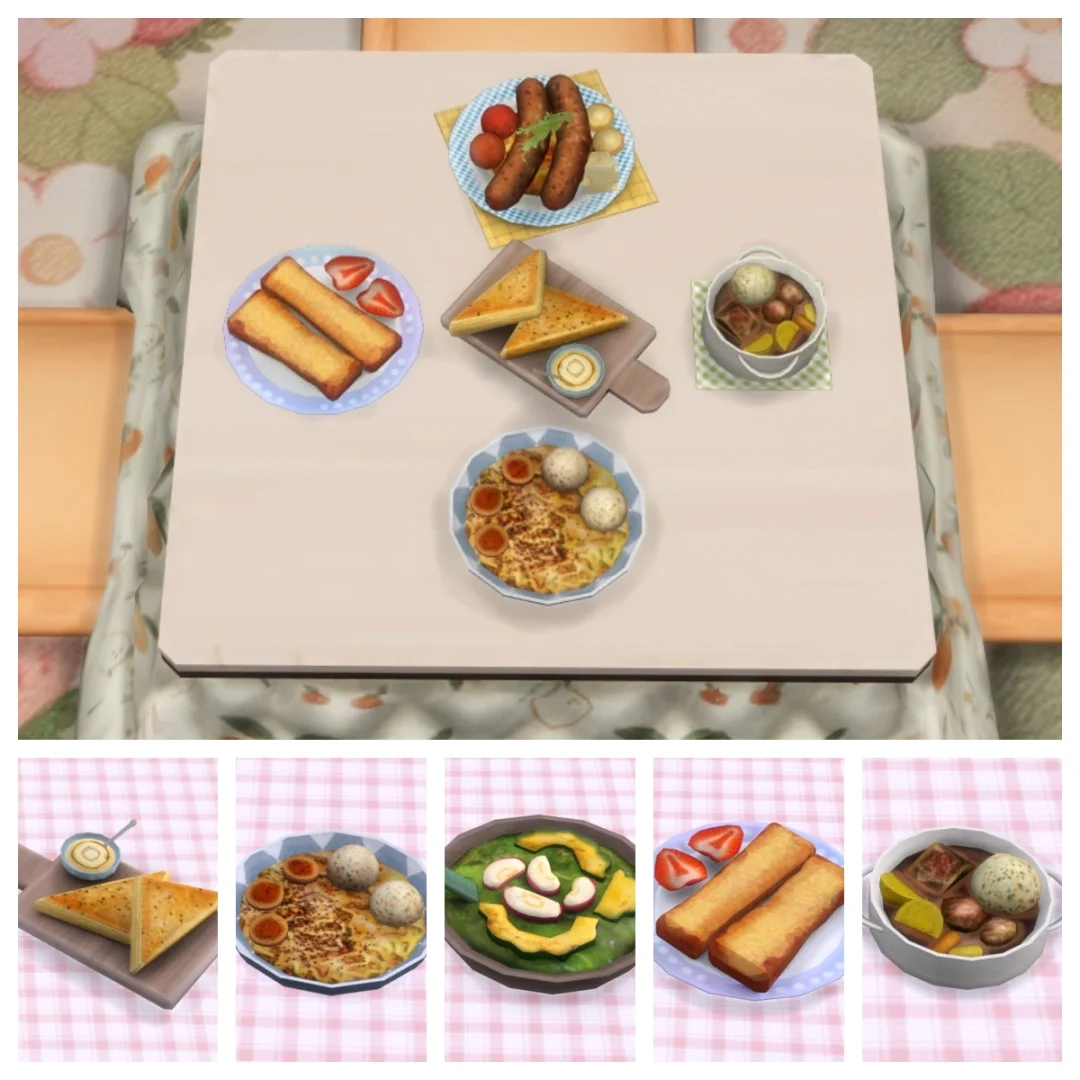 模拟人生4美食5！超诱人的餐点来啦～