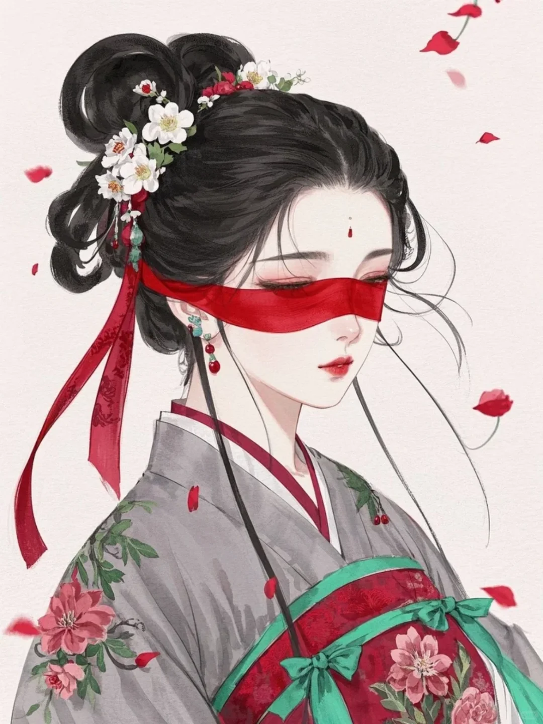 她，清冷而绝美。绝色，不凡！