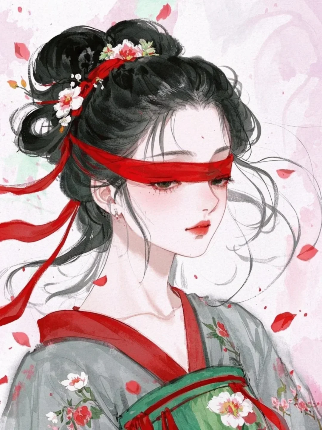 她，清冷而绝美。绝色，不凡！