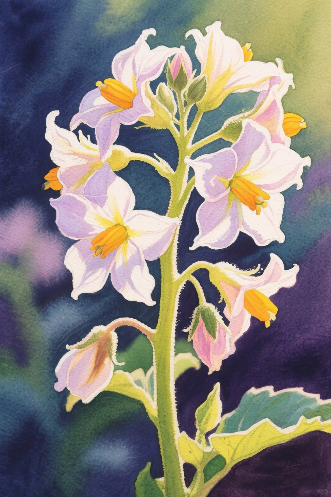 57.洋芋花：简洁大方