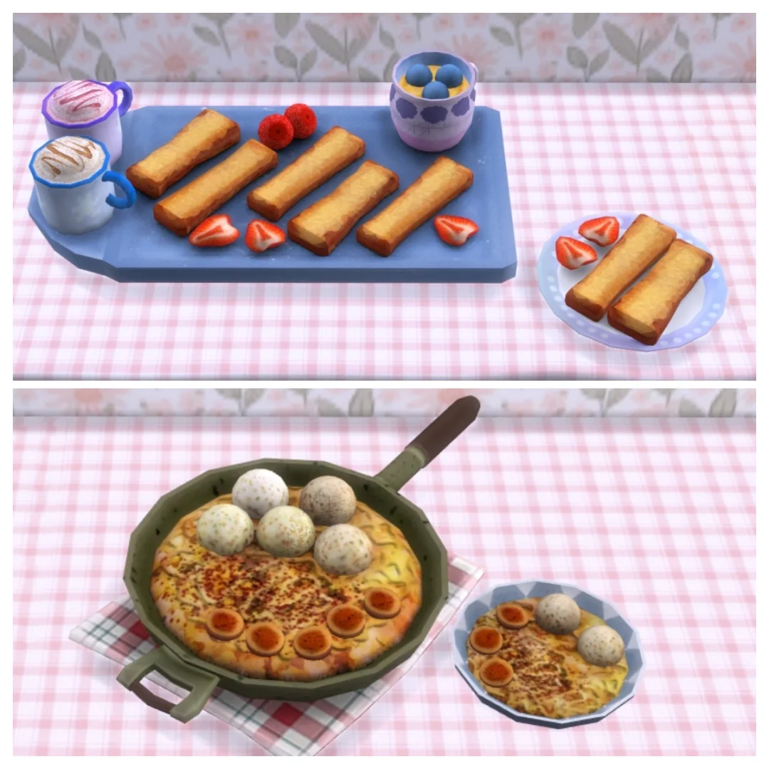 模拟人生4美食5！超诱人的餐点来啦～