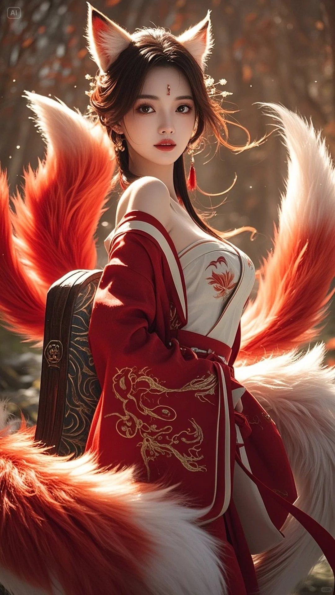 AI口令 召唤狐仙第二弹 独属于东方的美
