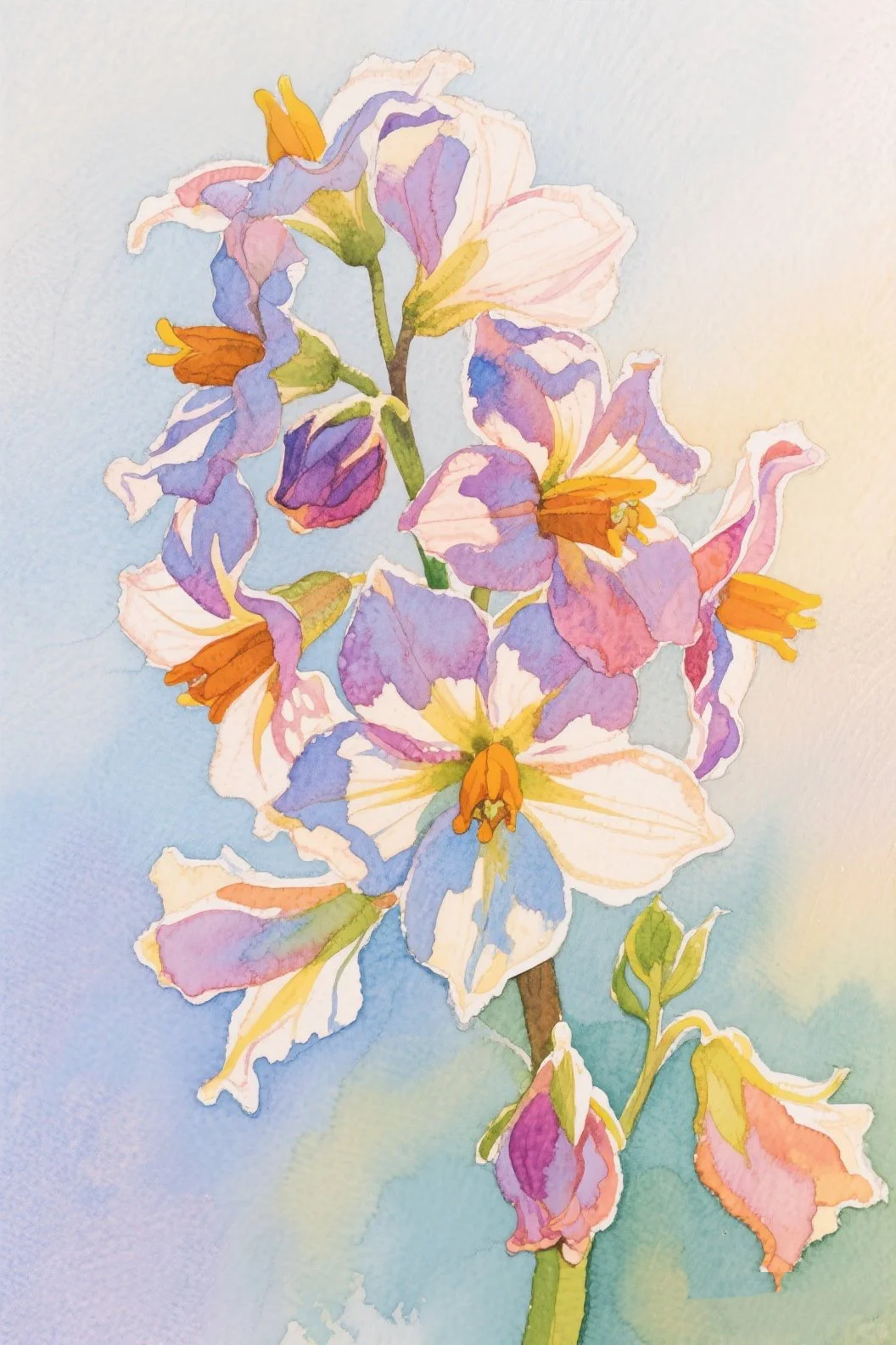 57.洋芋花：简洁大方
