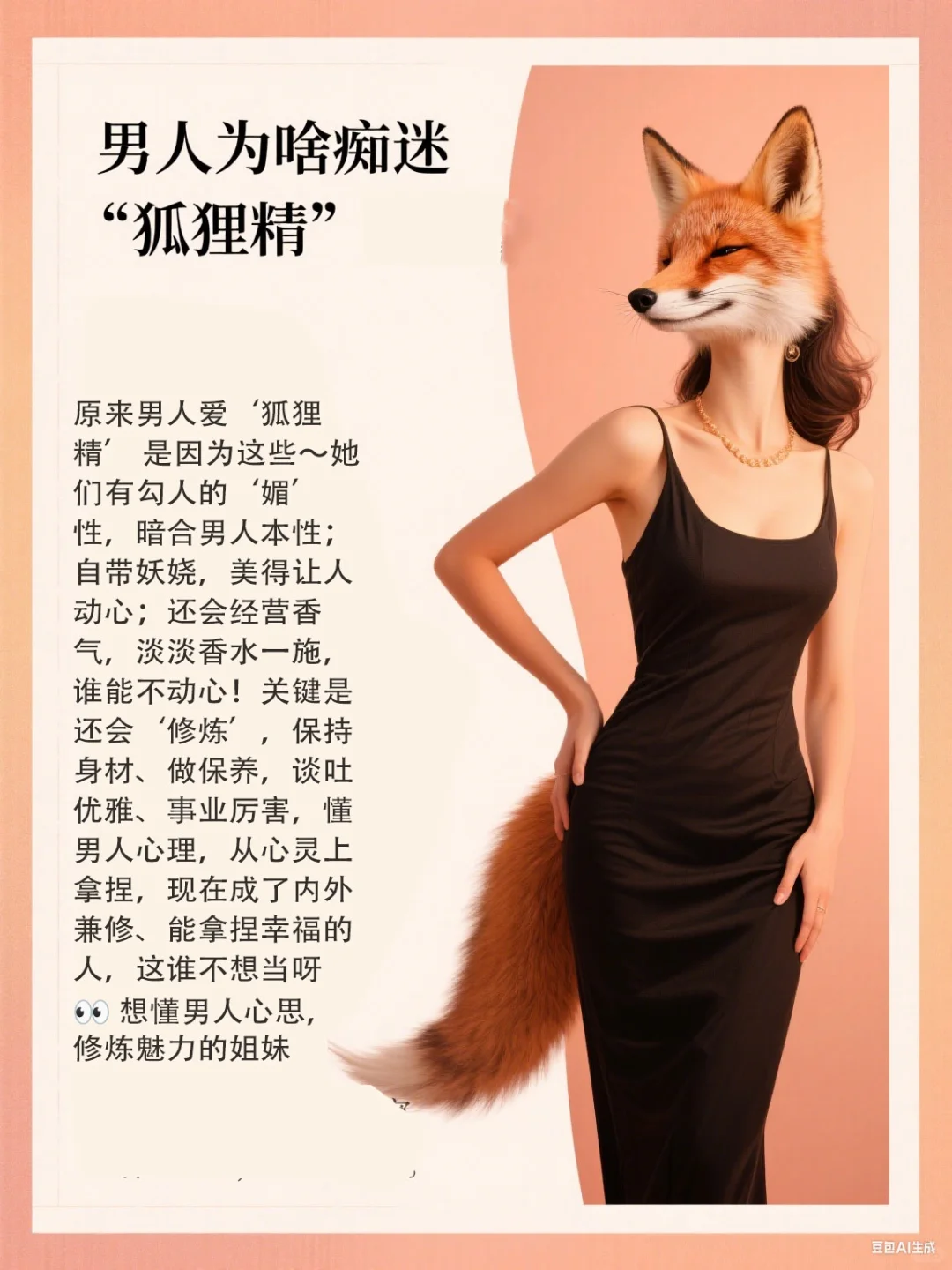 男人为啥痴迷 “狐狸精”🤔