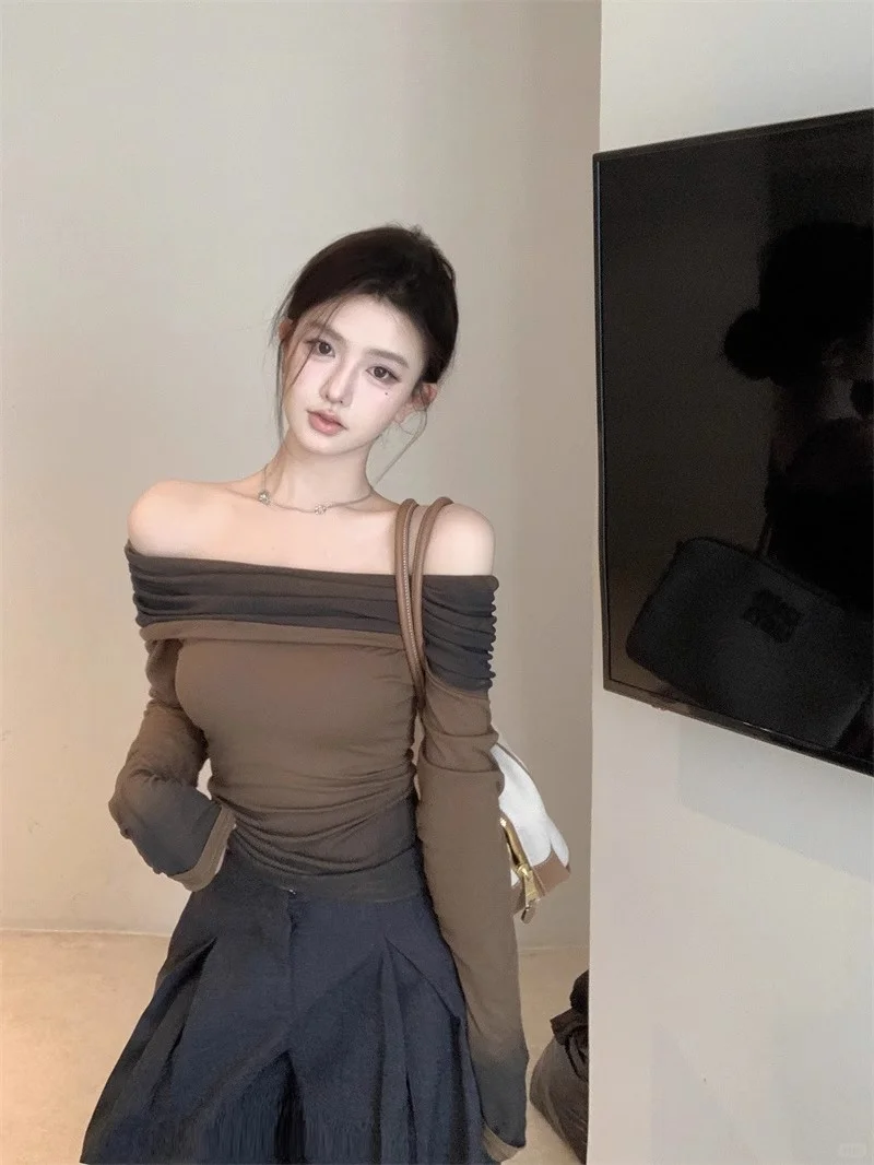 气质女神范 还得是一字肩 ！！你快看
