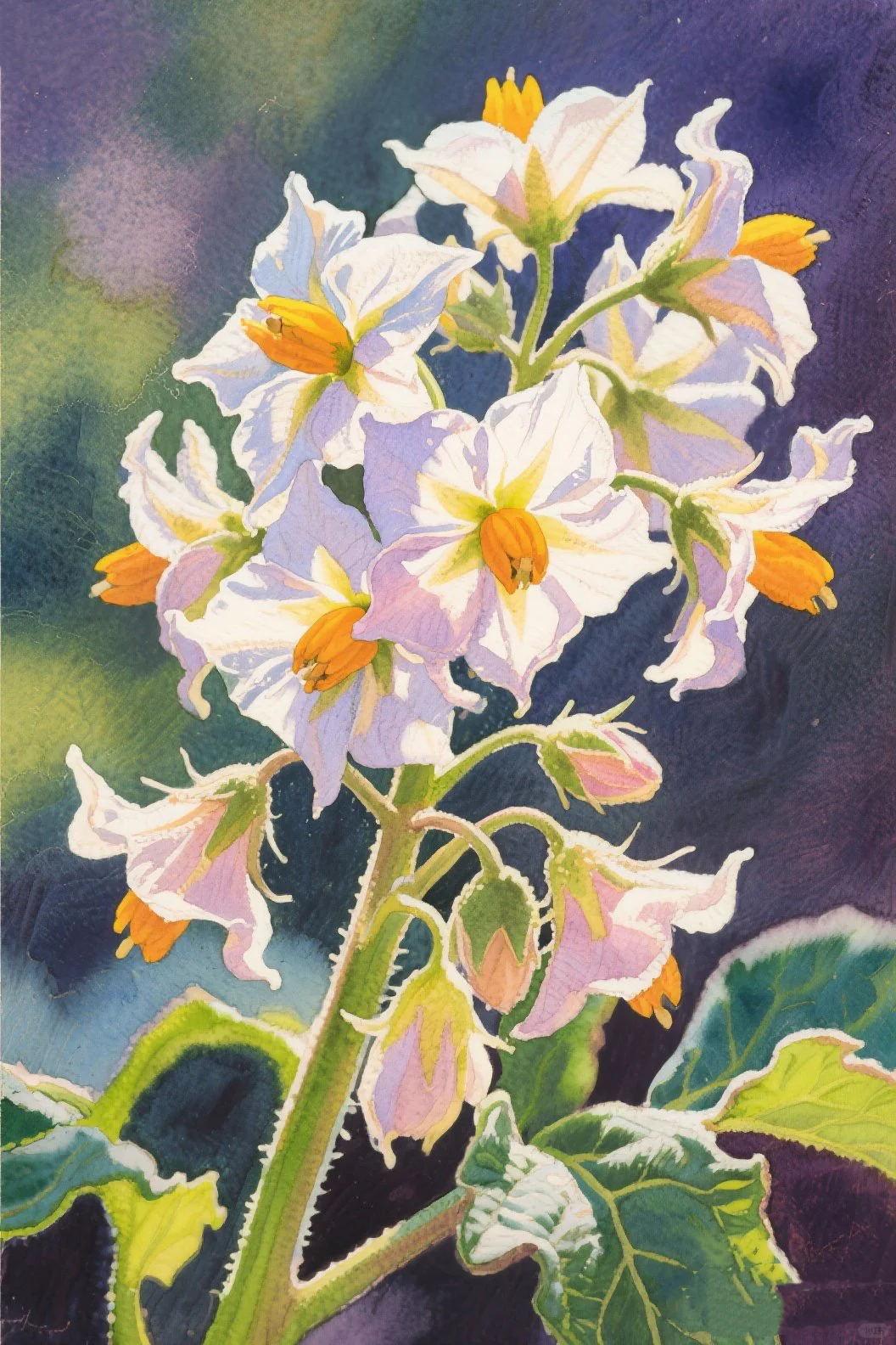 57.洋芋花：简洁大方