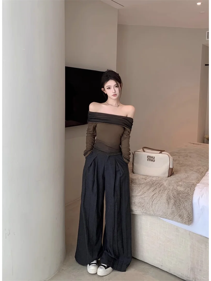 气质女神范 还得是一字肩 ！！你快看