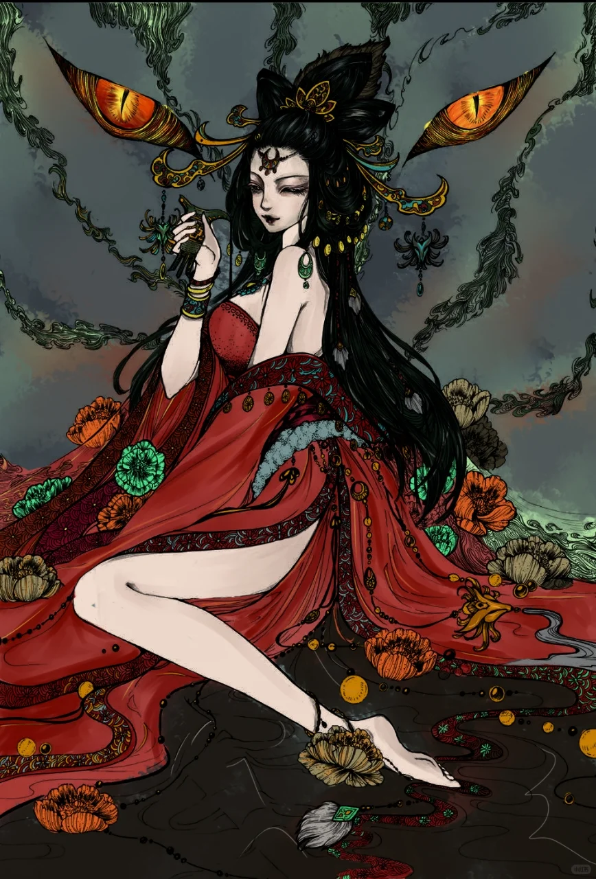 插画妲己