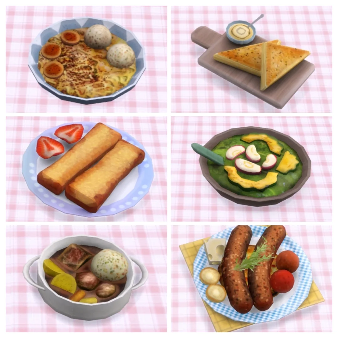 模拟人生4美食5！超诱人的餐点来啦～