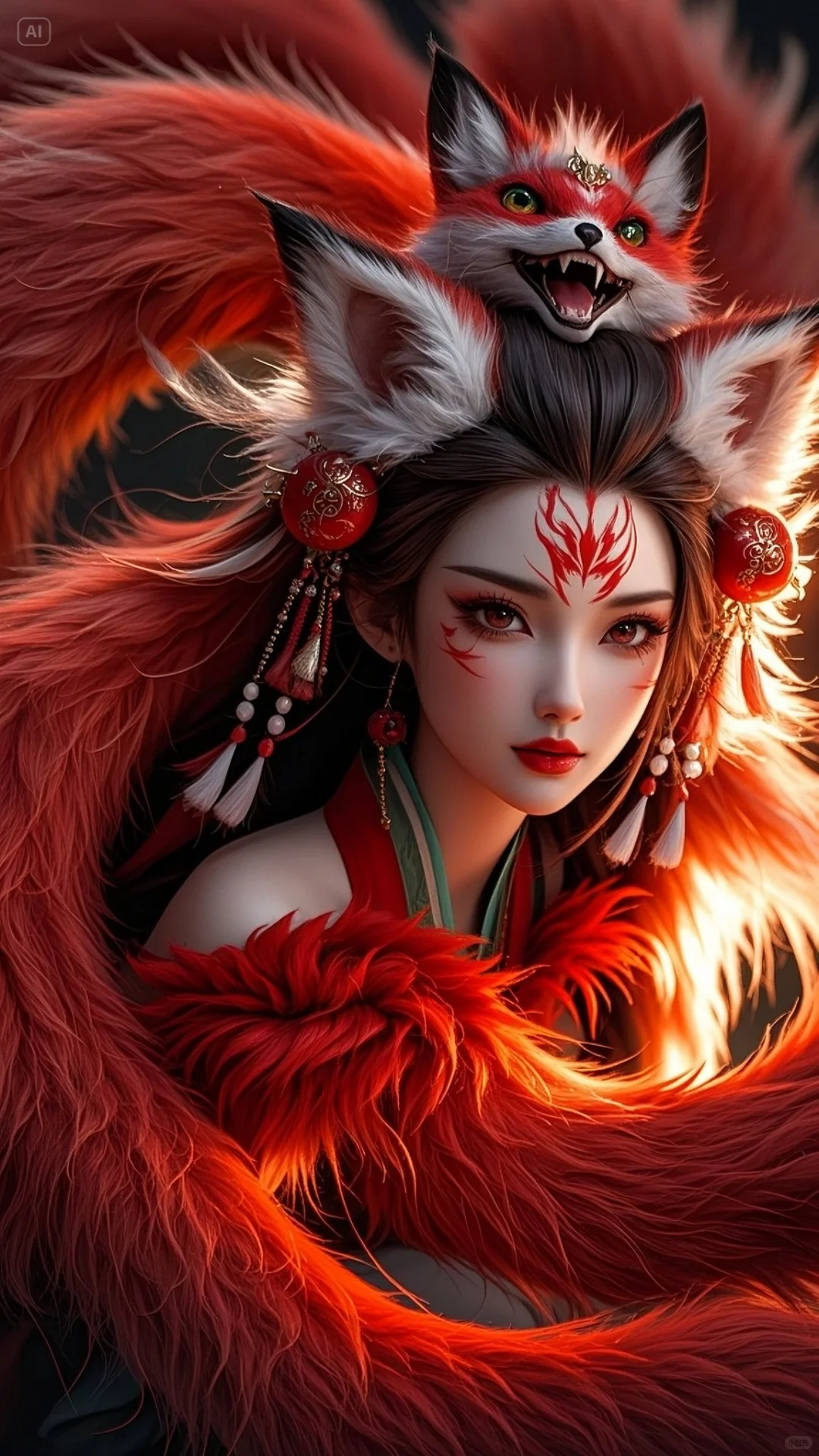 AI口令 召唤狐仙第二弹 独属于东方的美