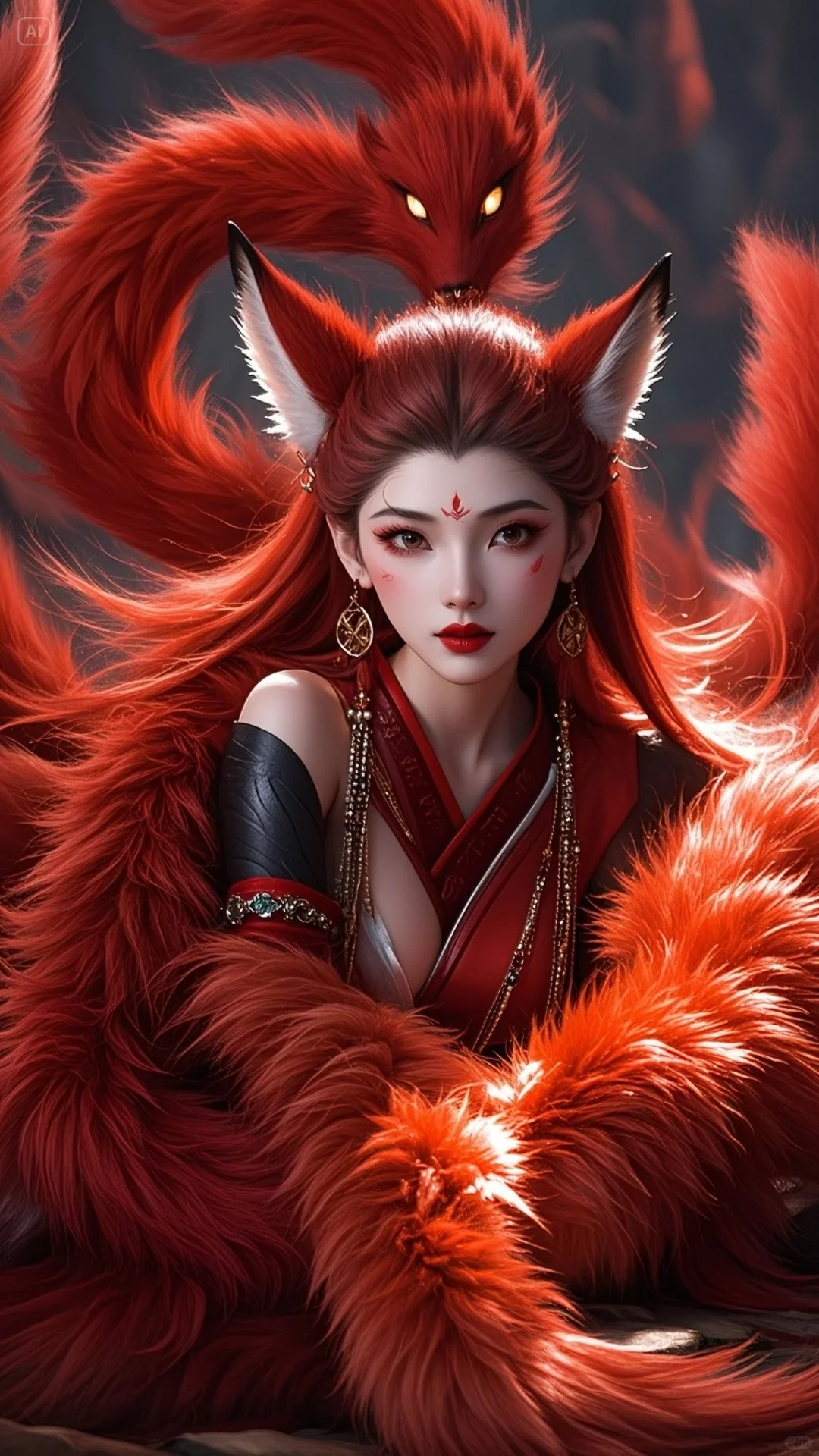 AI口令 召唤狐仙第二弹 独属于东方的美
