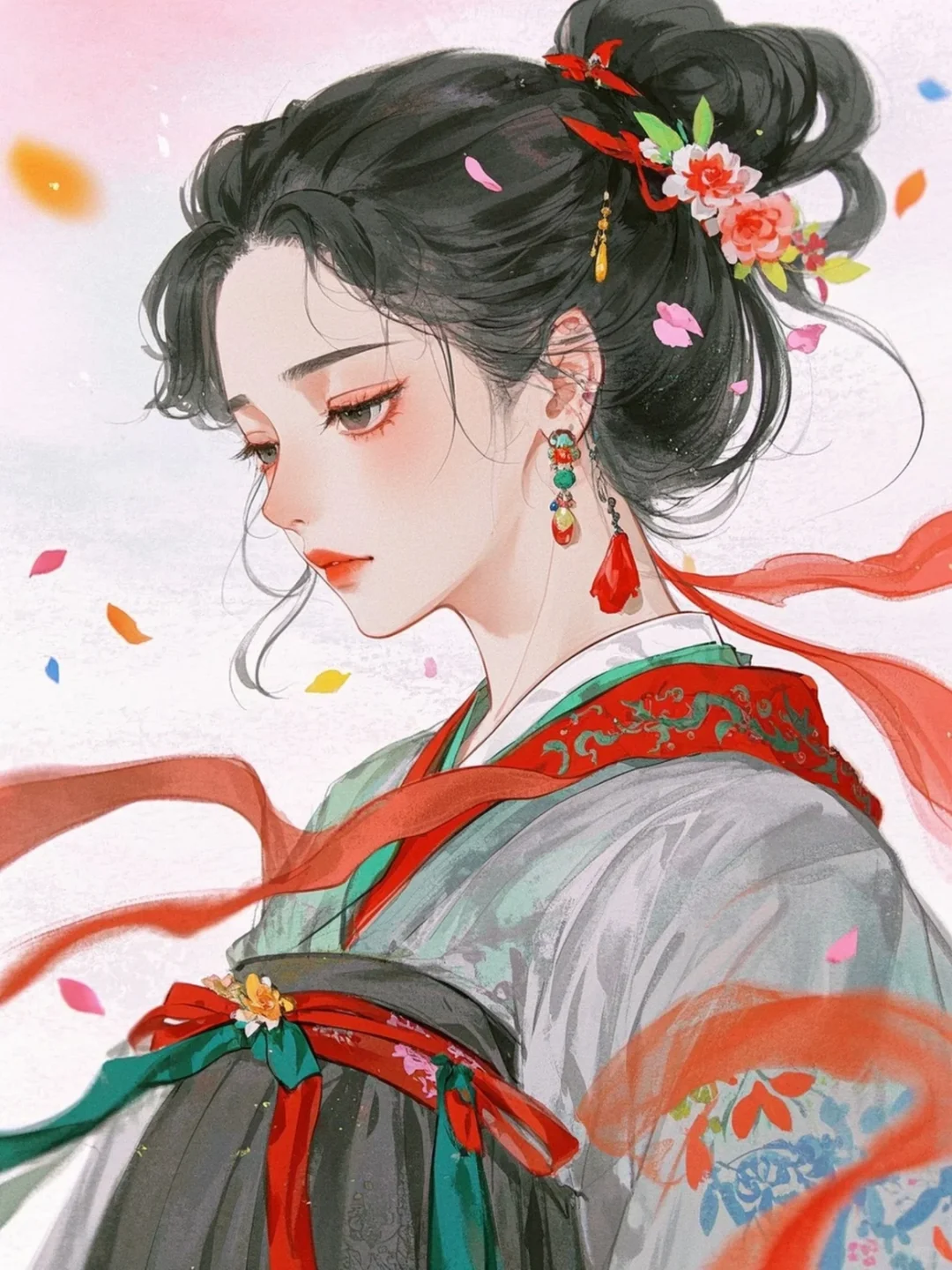 她，清冷而绝美。绝色，不凡！
