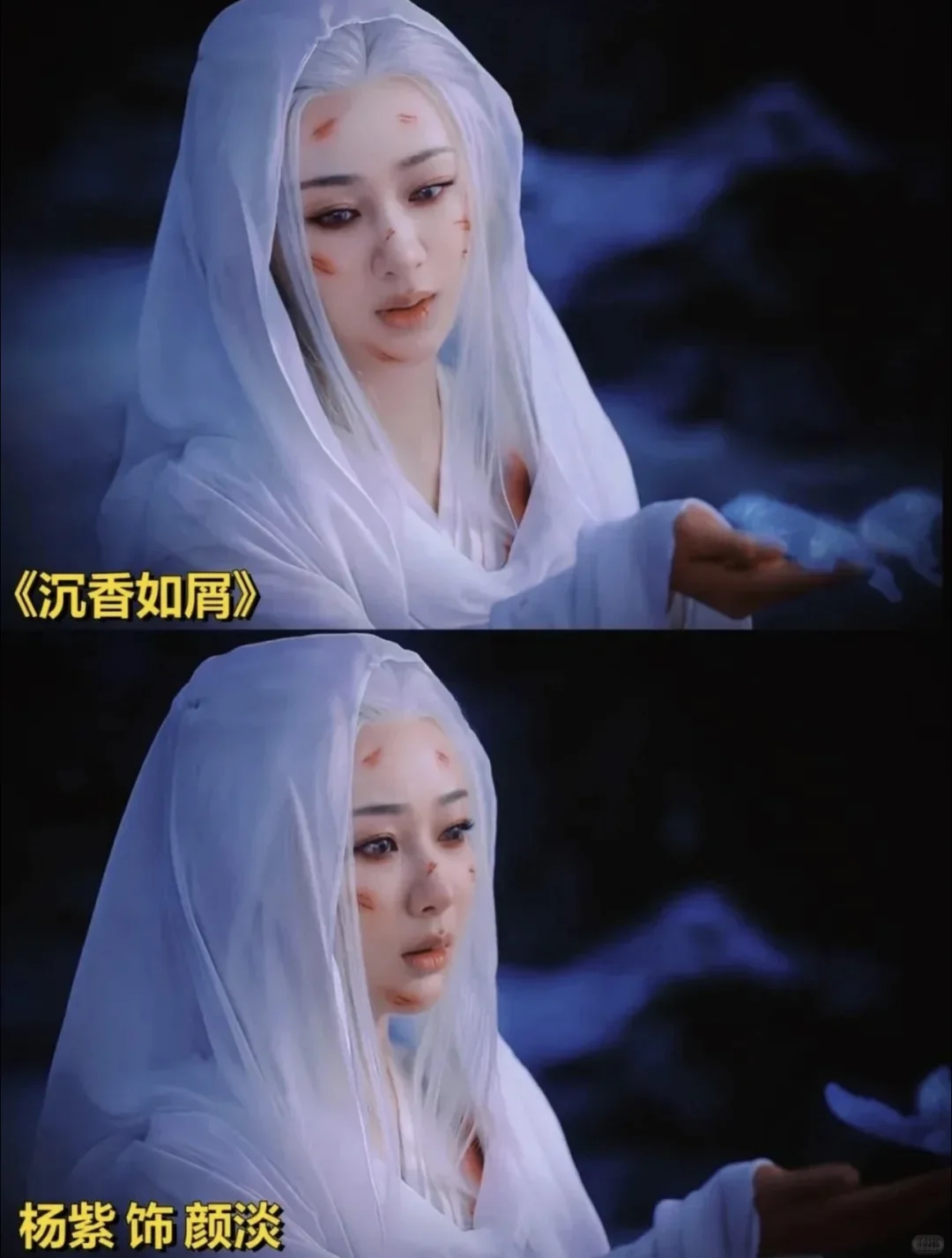 没点颜值，还真扛不住白发造型！