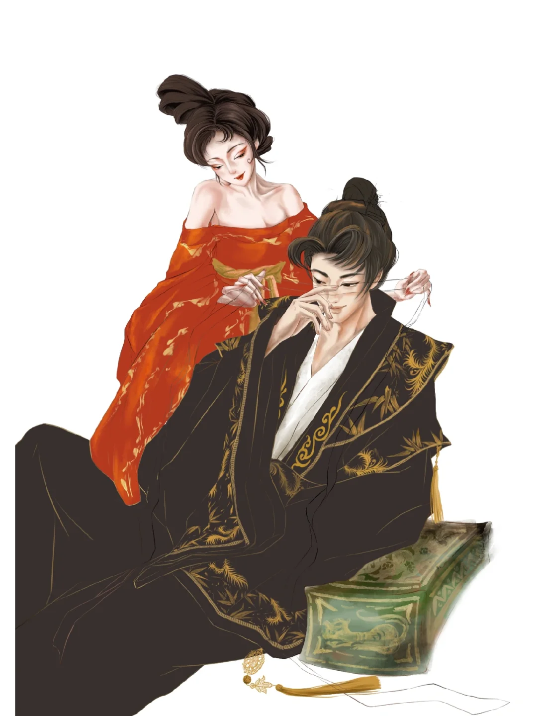 《妖艳妲己和被掏空的纣王》