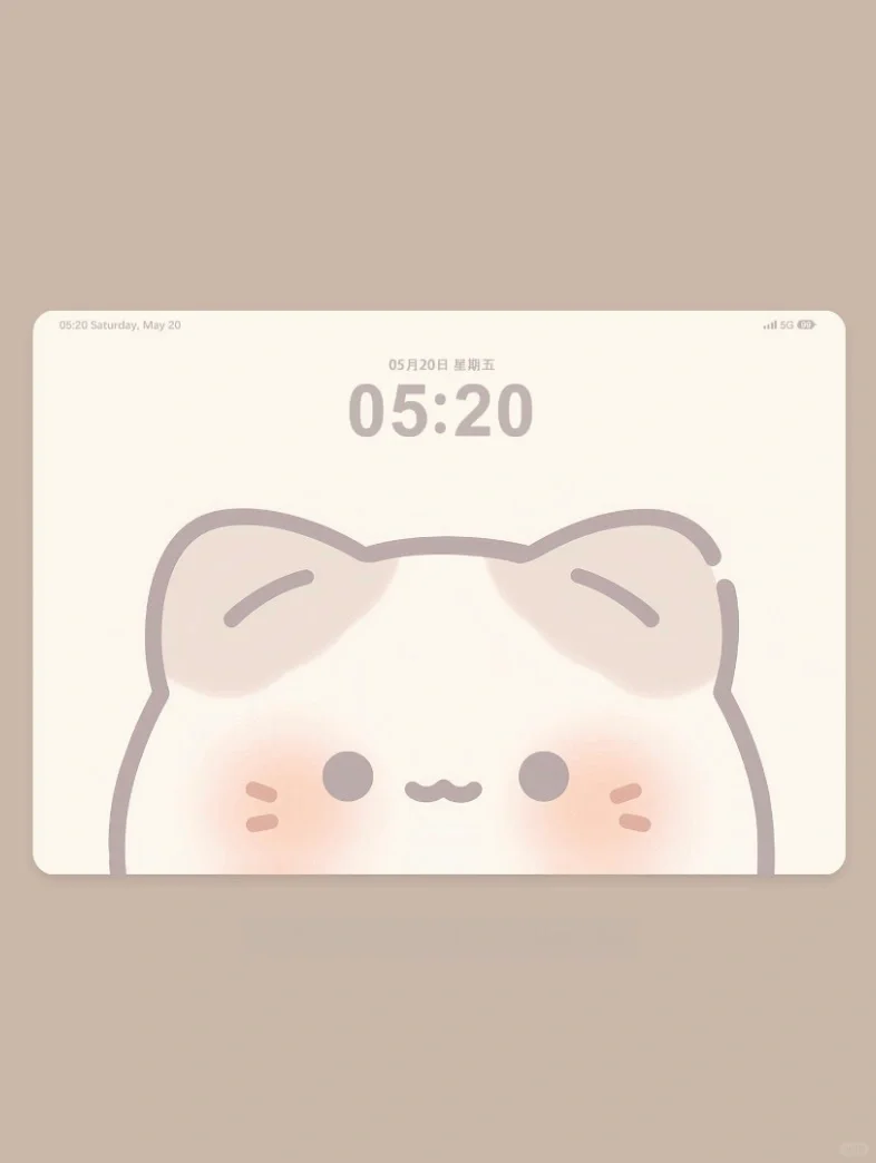 贴屏猫猫｜平板电脑壁纸