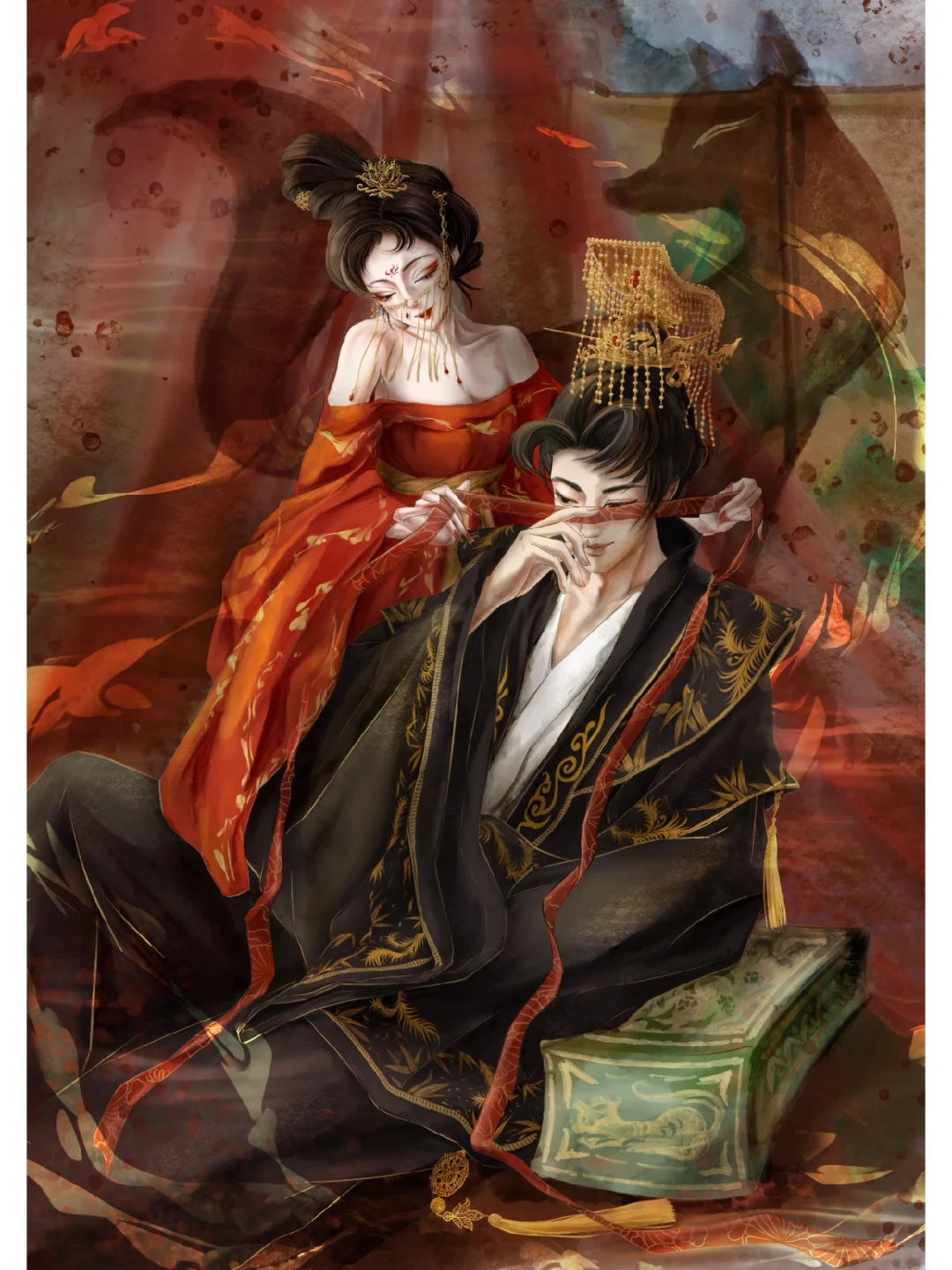 《妖艳妲己和被掏空的纣王》