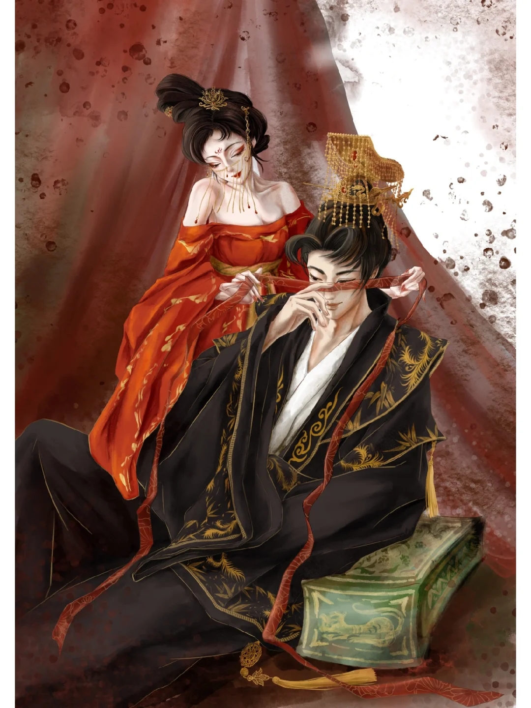 《妖艳妲己和被掏空的纣王》