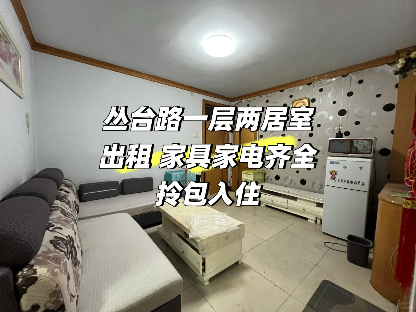 丛台路与幸福街路口一层两居室出租