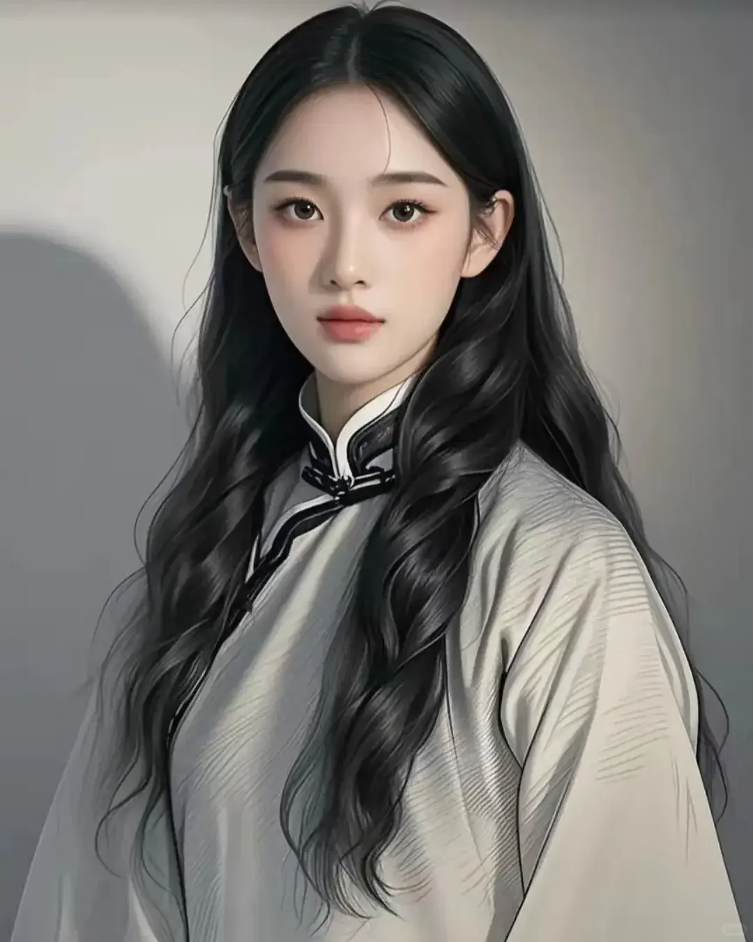 画风超美的古典美人，好仙！