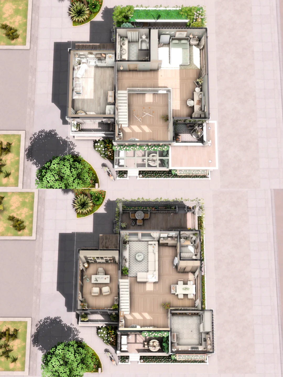 SIMS4｜薄荷系Loft式单身住宅 | CC房屋