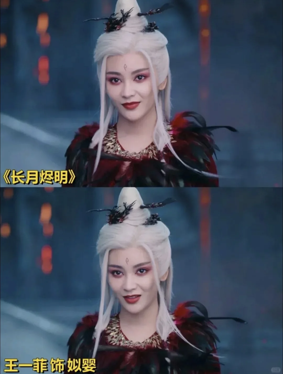 没点颜值，还真扛不住白发造型！