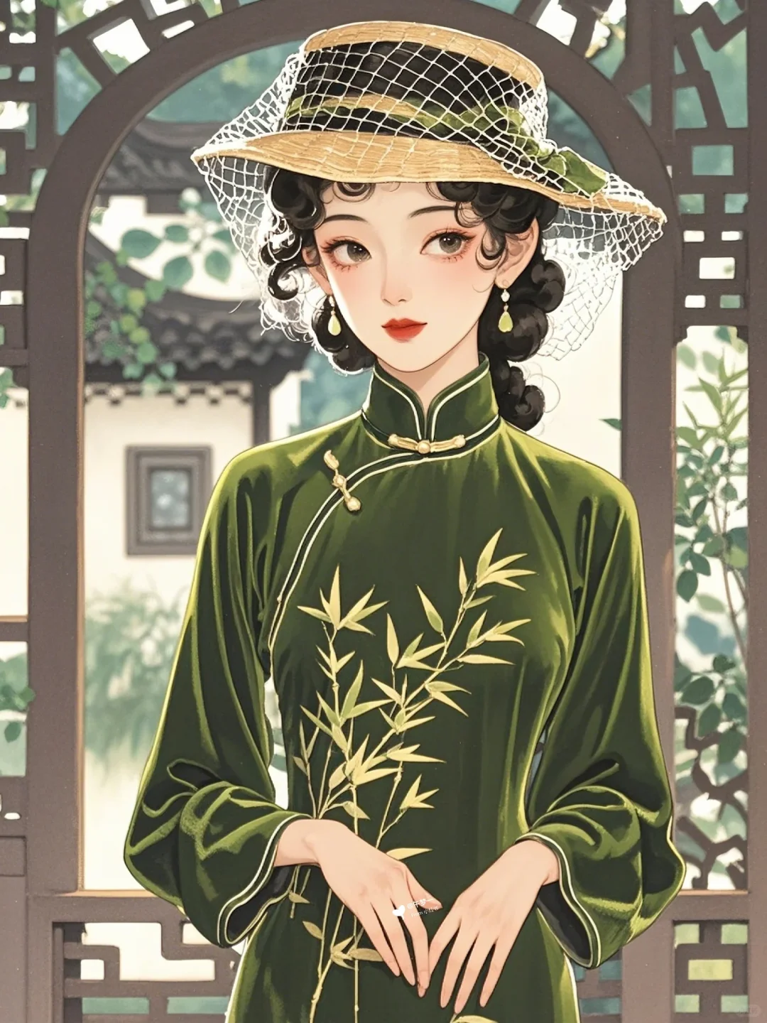 AI绘画“媚眼如丝，风姿绰约。”
