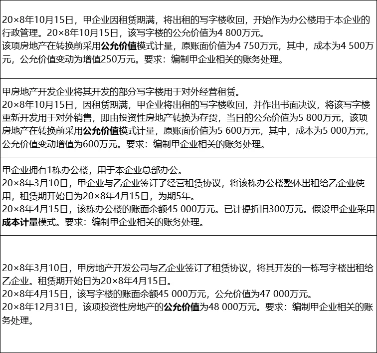 【投资性房地产】-转换-2