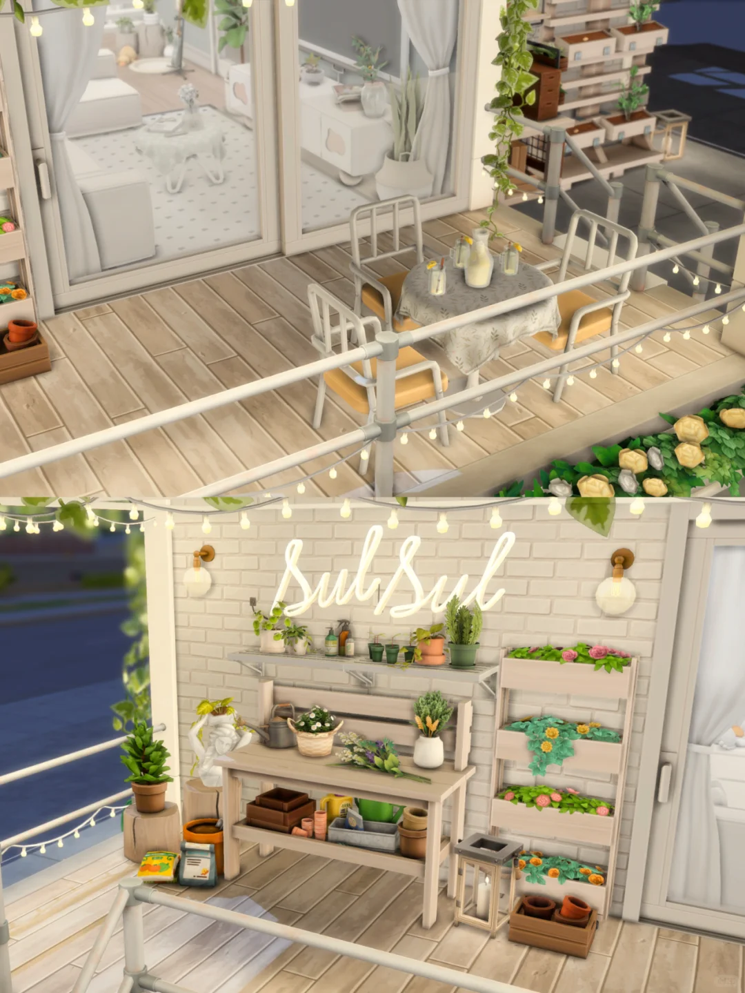 SIMS4｜薄荷系Loft式单身住宅 | CC房屋