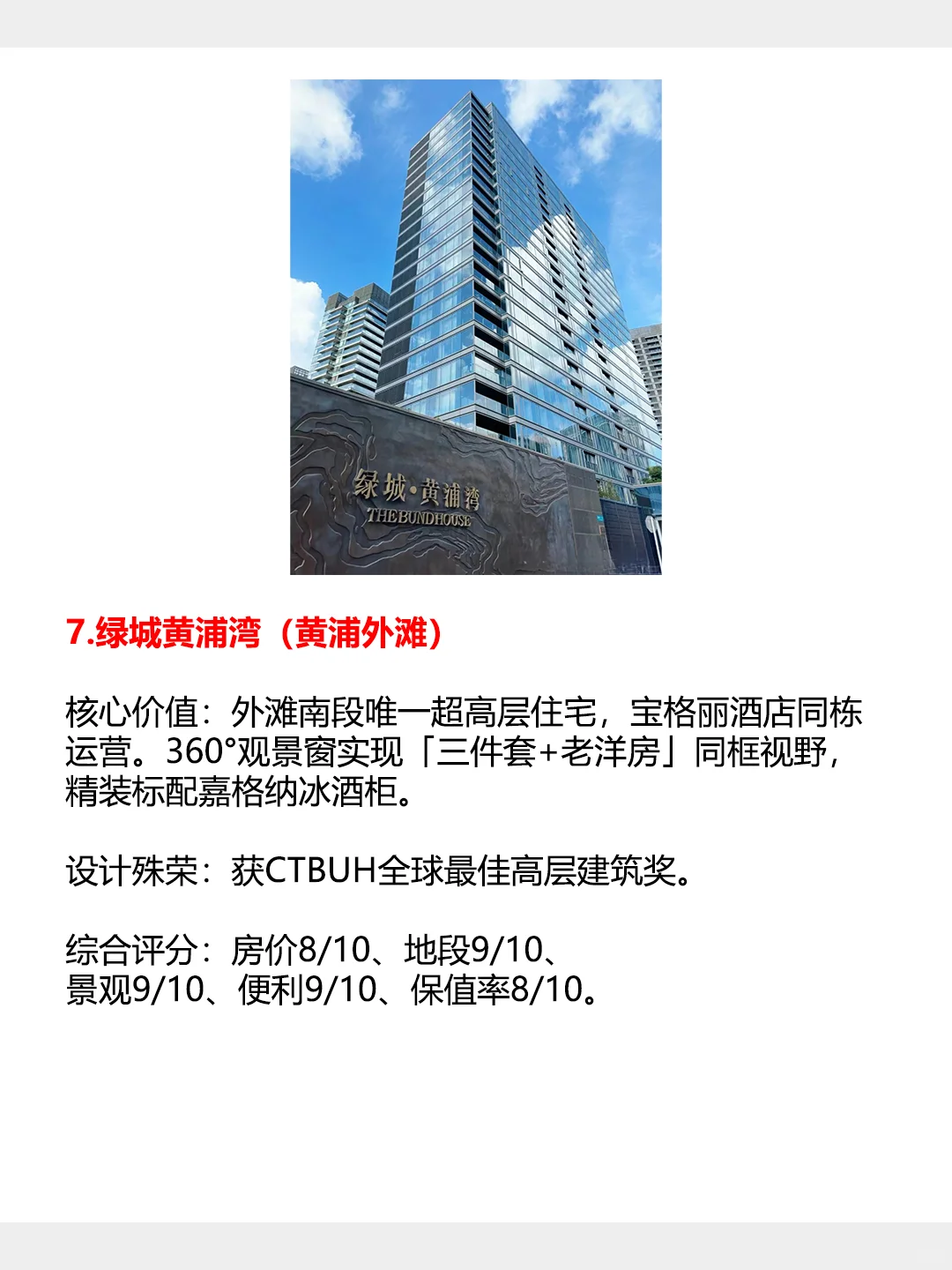 上海十大豪宅排名！欢迎指正！