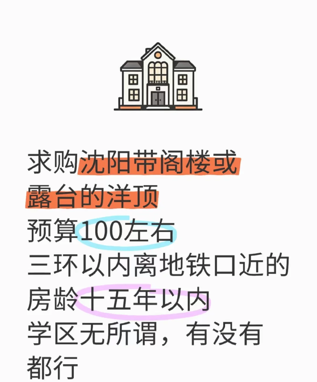 想要沈阳带露台的电梯洋房