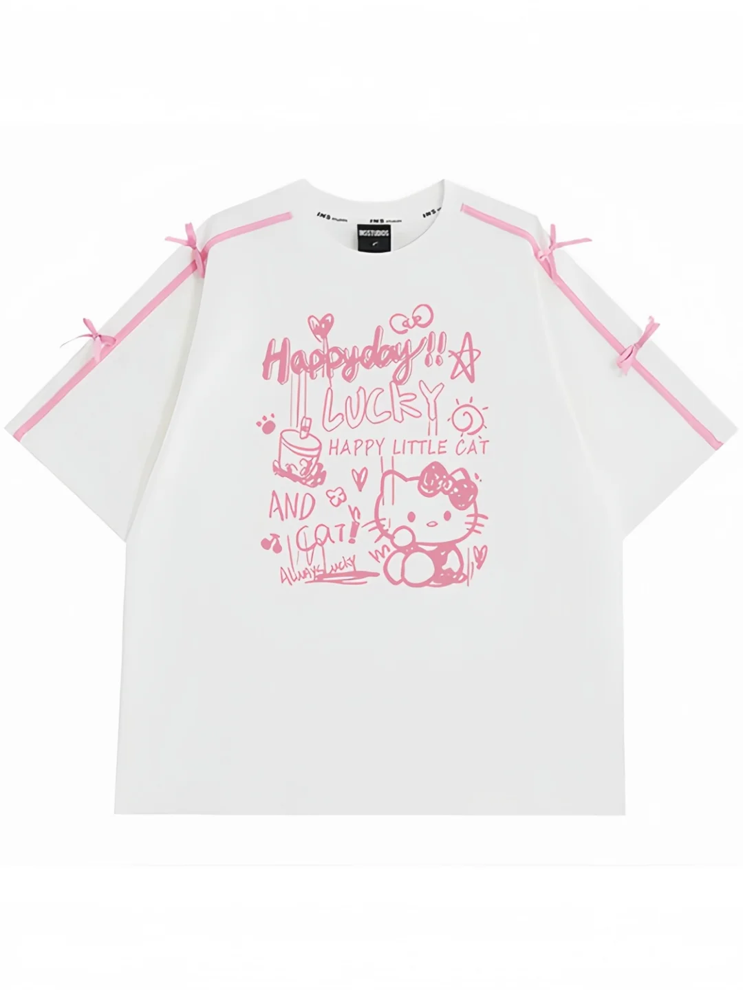 🎀黑粉甜酷T恤！凯蒂猫+蝴蝶结太戳少女心