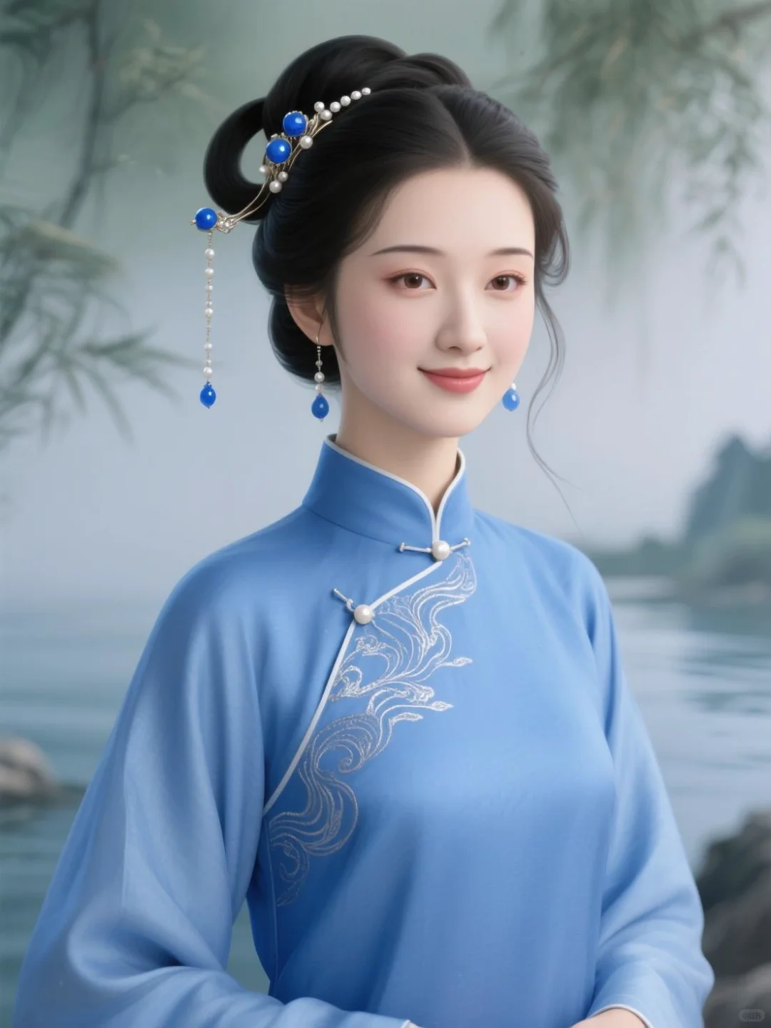 色色罗裙皆衬骨，万般颜色不如卿