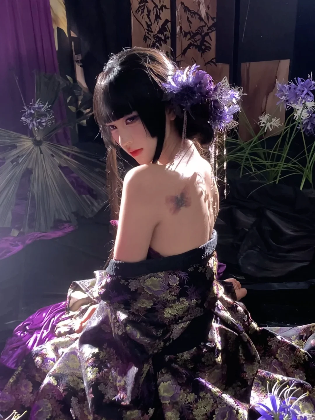 “花开彼岸💜”绝美妖艳的和服Live～｜杭州写真