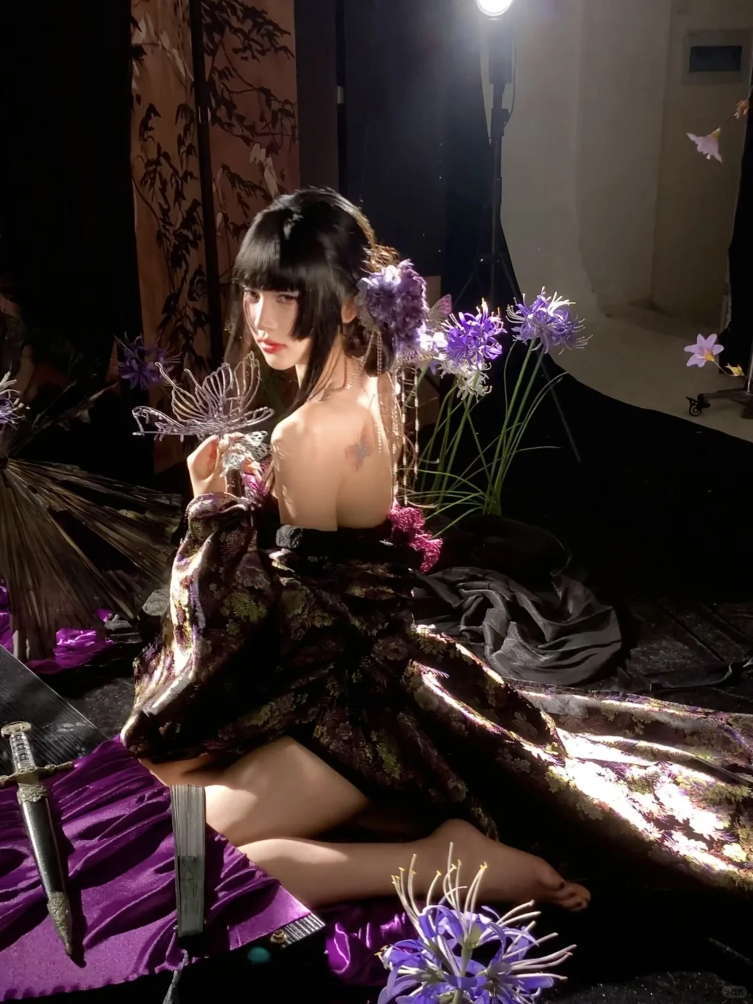 “花开彼岸💜”绝美妖艳的和服Live～｜杭州写真