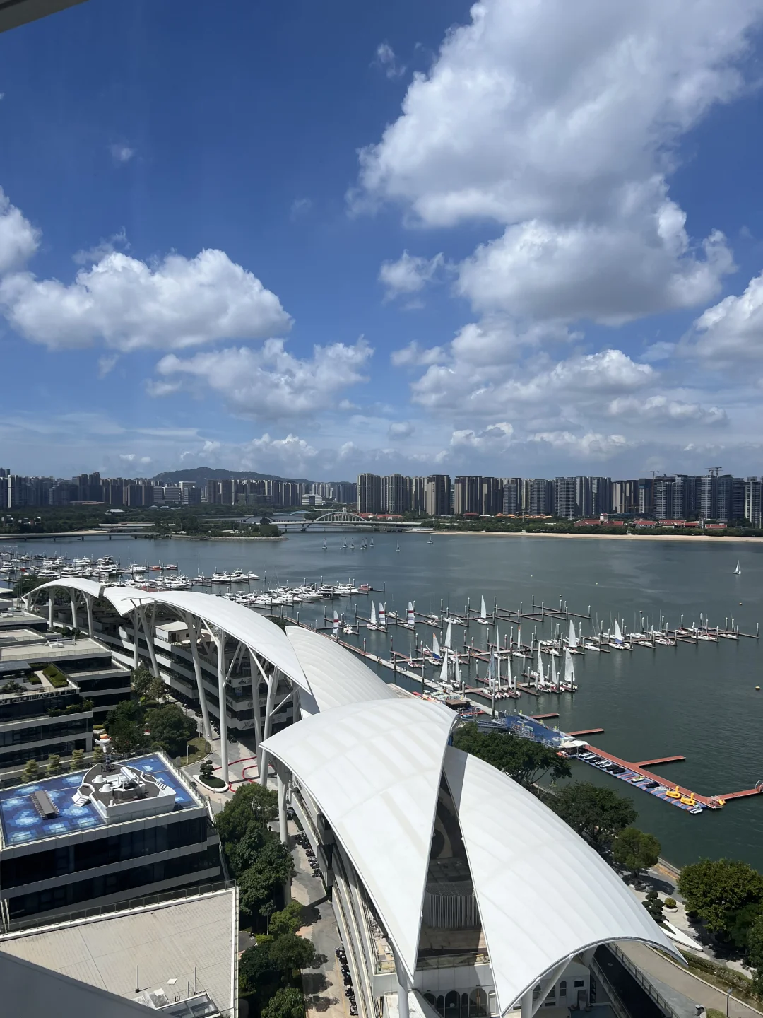 今天的天气也太好了，在风景里上班怎么样？