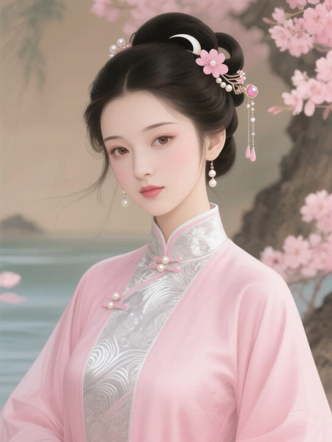 色色罗裙皆衬骨，万般颜色不如卿