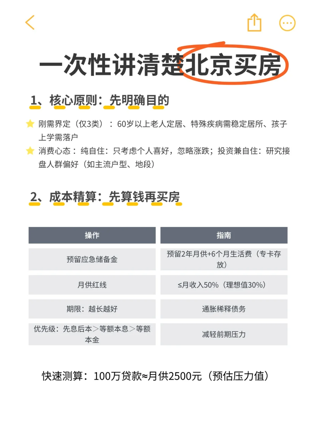 一次性讲清楚北京买房，新手必看！！！