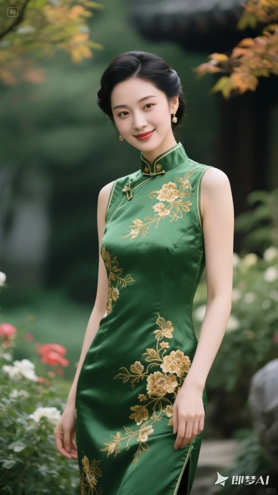 旗袍之美 附AI关键词