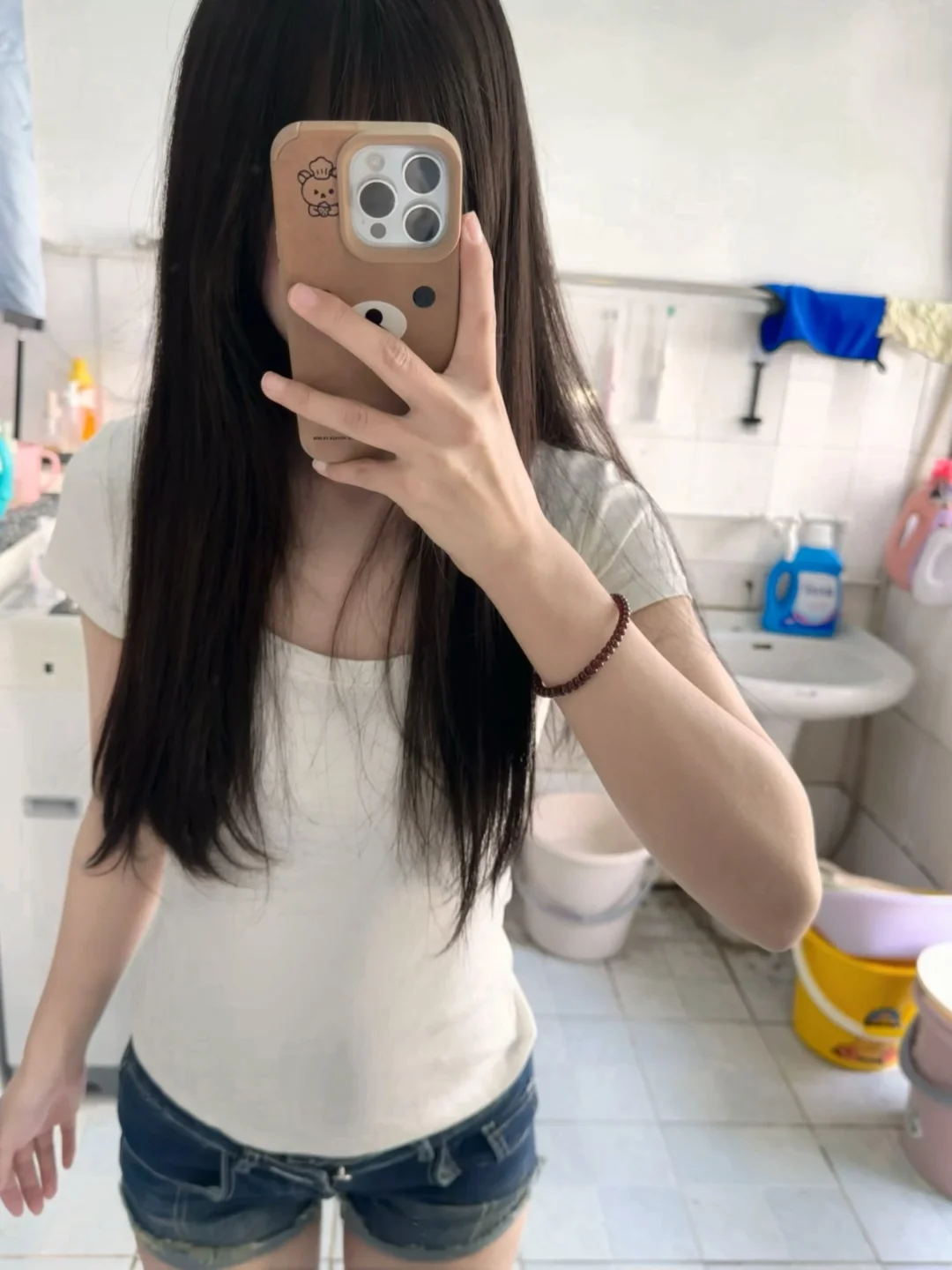 挖到了超级显瘦不漏 pp 的辣妹牛仔！！