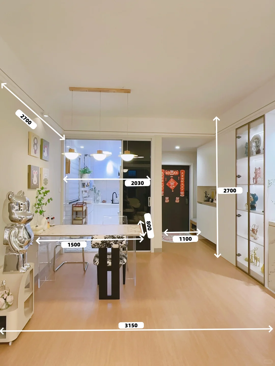 连廊中户 | 入户玄关&餐厅来参考一下我家吧
