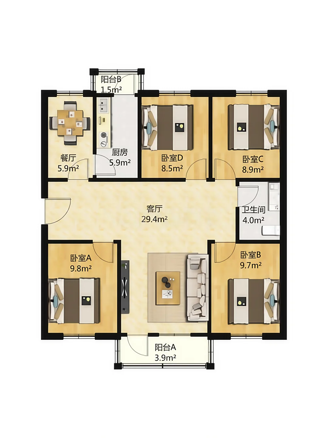 北三环 | 101㎡ 830w 将军楼 干休所🏠