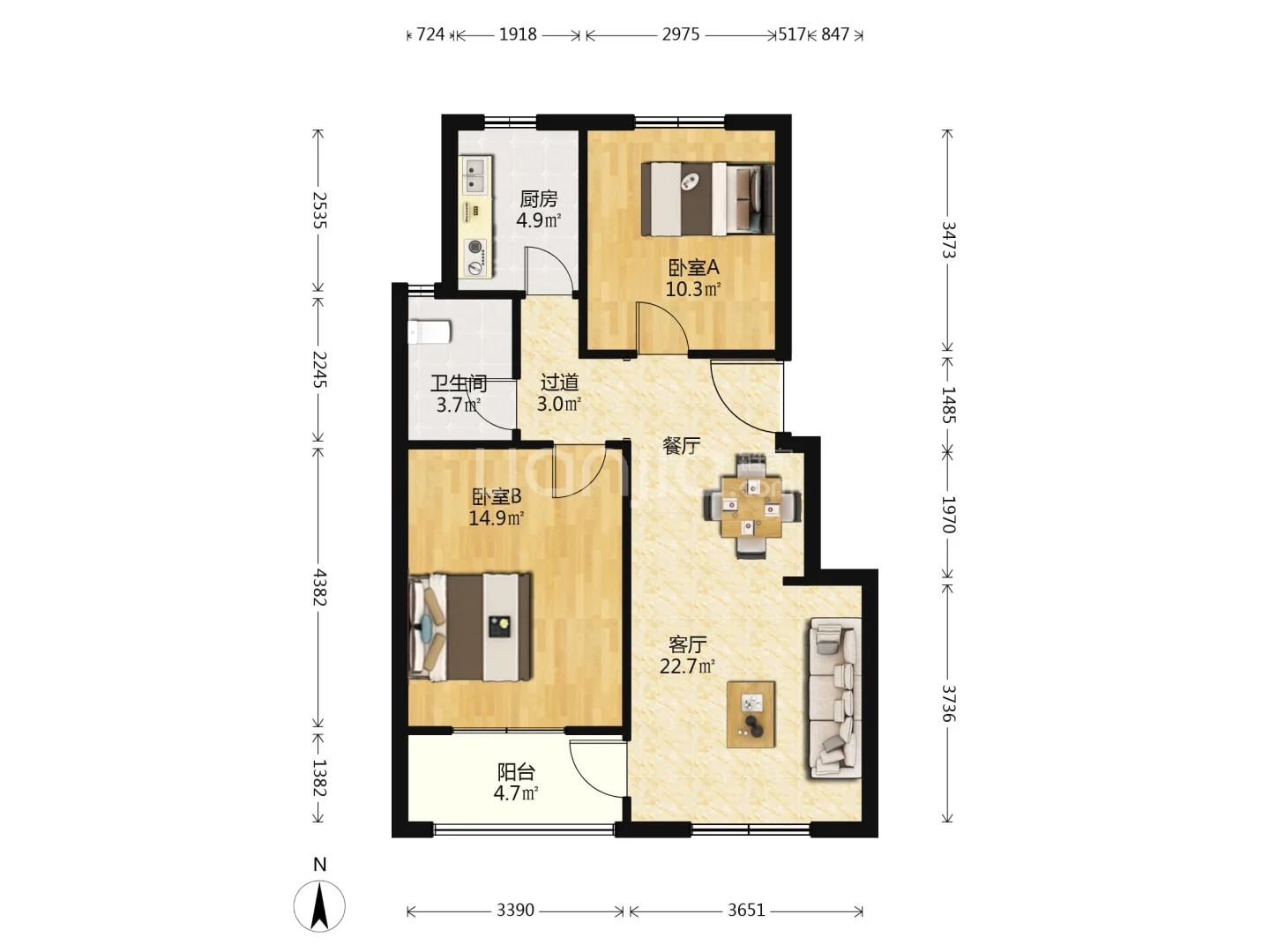 🏠出租河大金明校区附近英伦春天电梯洋房