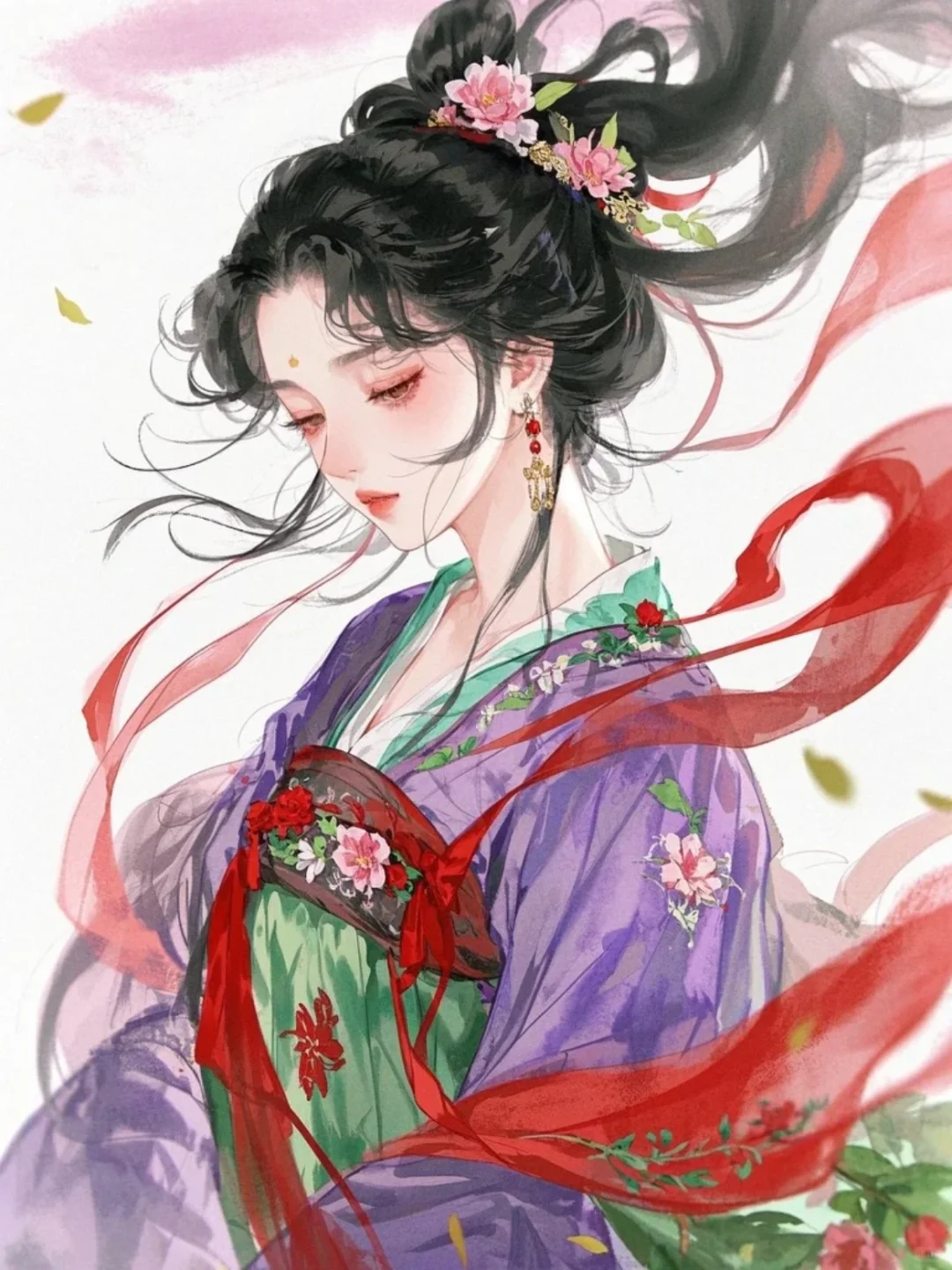 古风美人，这画风绝了