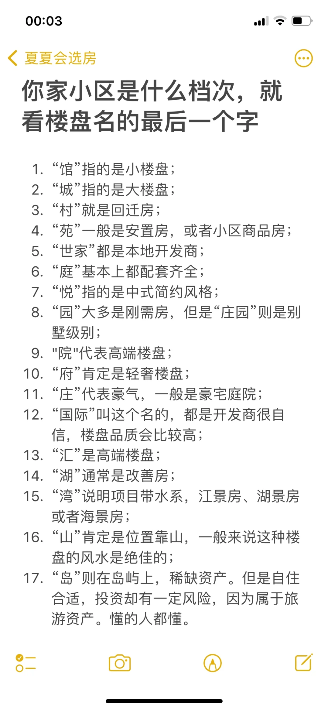 你家小区什么档次，就看楼盘名的最后一个字